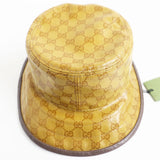 Gucci hat Outer: 67% polyamide (nylon), Outer: 33% cotton, Lining: 65% cotton, Lining: 35% linen, Partially: leather, Inner: 55% cotton, 45% viscose Beige type Gucci x Adidas collaboration mens S