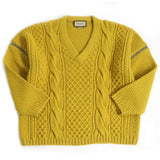 Gucci knit Main: 100% wool, Part: 98% wool, Part: 1% polyurethane, Part: 1% nylon, Part: 100% polyester mustard mens XL