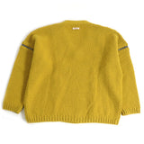 Gucci knit Main: 100% wool, Part: 98% wool, Part: 1% polyurethane, Part: 1% nylon, Part: 100% polyester mustard mens XL
