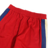 Gucci Pants Outer: 55% polyester, Outer: 45% cotton, Part: 94% wool, Part: 5% nylon, Part: 1% polyurethane, Applique: 100% polyester Red mens M