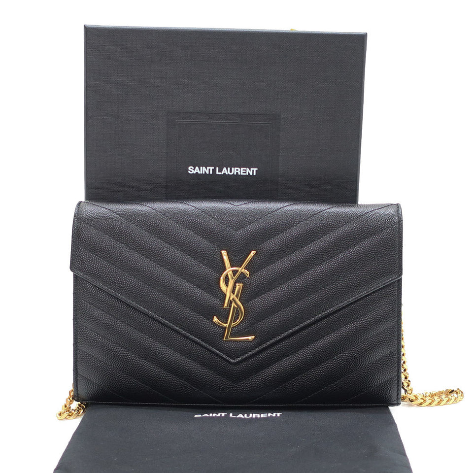 Saint Laurent- Logo Leather Chain Shoulder Bag