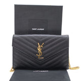 Saint Laurent- Logo Leather Chain Shoulder Bag