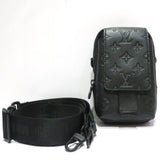 Louis Vuitton Monogram Shadow Leather Double Crossbody Phone Clutch