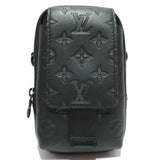 Louis Vuitton Monogram Shadow Leather Double Crossbody Phone Clutch