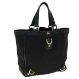 Gucci GG Canvas Abbey Hand Bag Black tb089