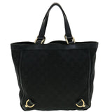 Gucci GG Canvas Abbey Hand Bag Black tb089