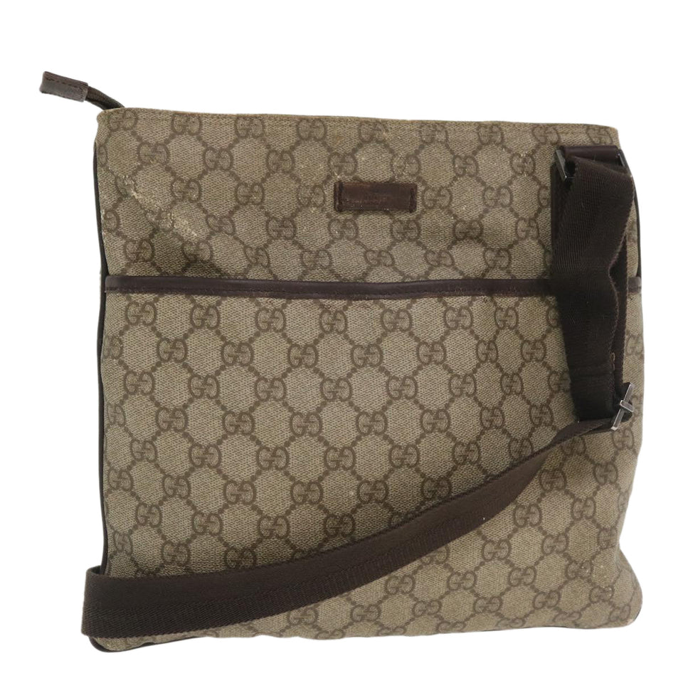 Gucci GG Canvas Shoulder Bag Beige 141626467891 tb395