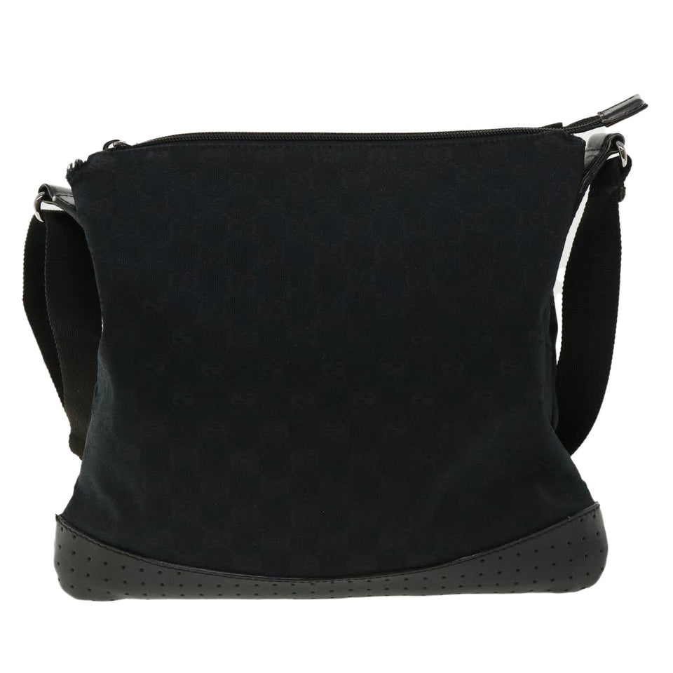 Gucci GG Canvas Shoulder Bag Black 145857001013 tb425