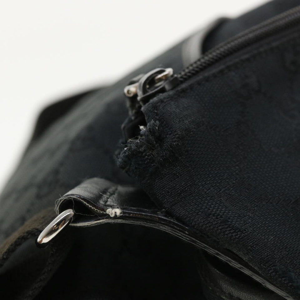 Gucci GG Canvas Shoulder Bag Black 145857001013 tb425