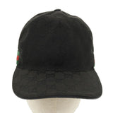 Gucci GG Canvas Web Sherry Line Cap L Black Red Green 200035 tb476