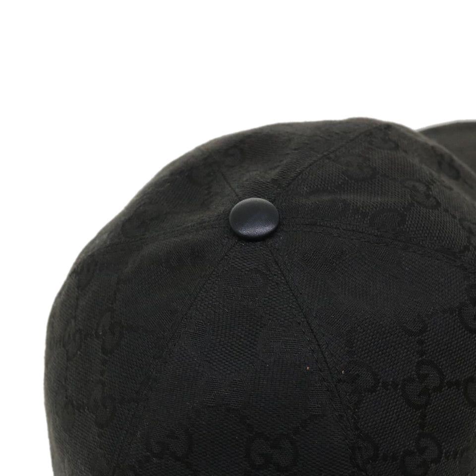 Gucci GG Canvas Web Sherry Line Cap L Black Red Green 200035 tb476