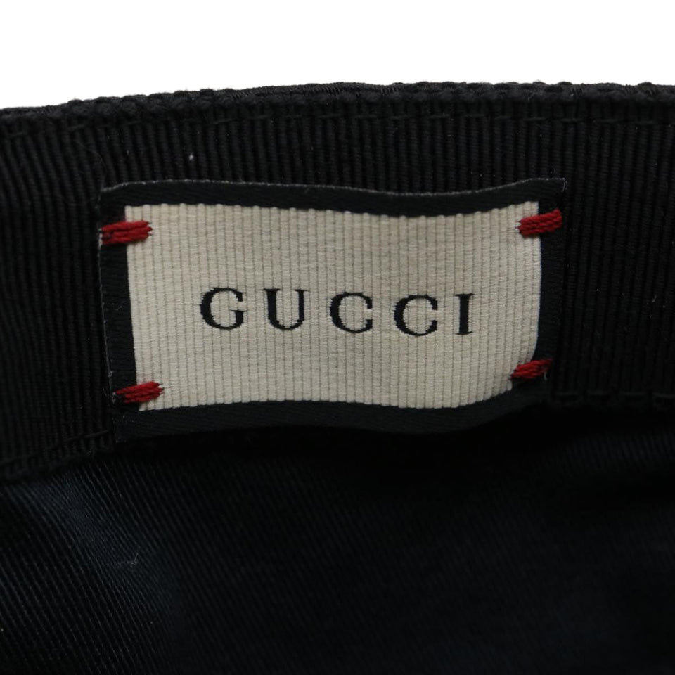 Gucci GG Canvas Web Sherry Line Cap L Black Red Green 200035 tb476