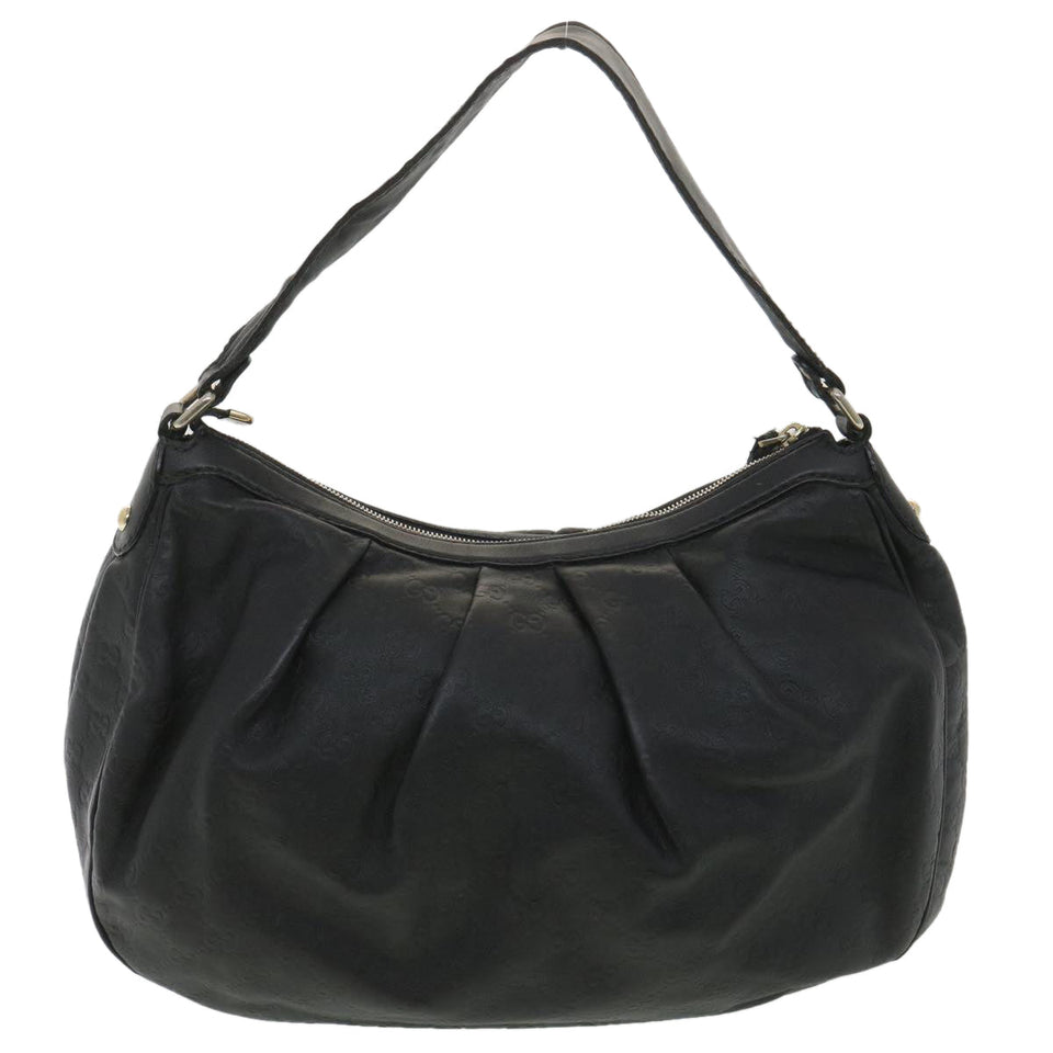 Gucci Guccissima Shoulder Bag Black 232955 tb522