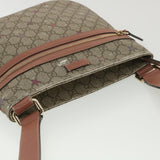 Gucci GG Canvas Star Shoulder Bag PVC Leather Beige Pink 295257 tb525