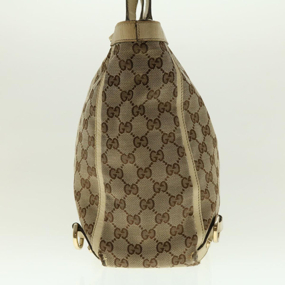 Gucci GG Canvas Abbey Tote Bag Beige White 205141 tb580