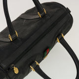 Gucci GG Canvas Web Sherry Line Hand Bag 2Set Black Red beige tb658