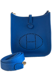 Hermes Evelyne TPM 16 Blue Frida