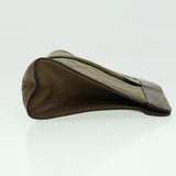 Gucci GG Canvas Web Sherry Line Clutch Bag Beige Green Red th2821