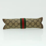 Gucci GG Canvas Web Sherry Line Clutch Bag Beige Green Red th2821