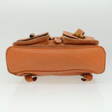 Gucci Bamboo Backpack Suede Leather Orange th3041