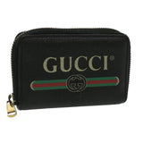 Gucci Coin Purse Leather Black th3120