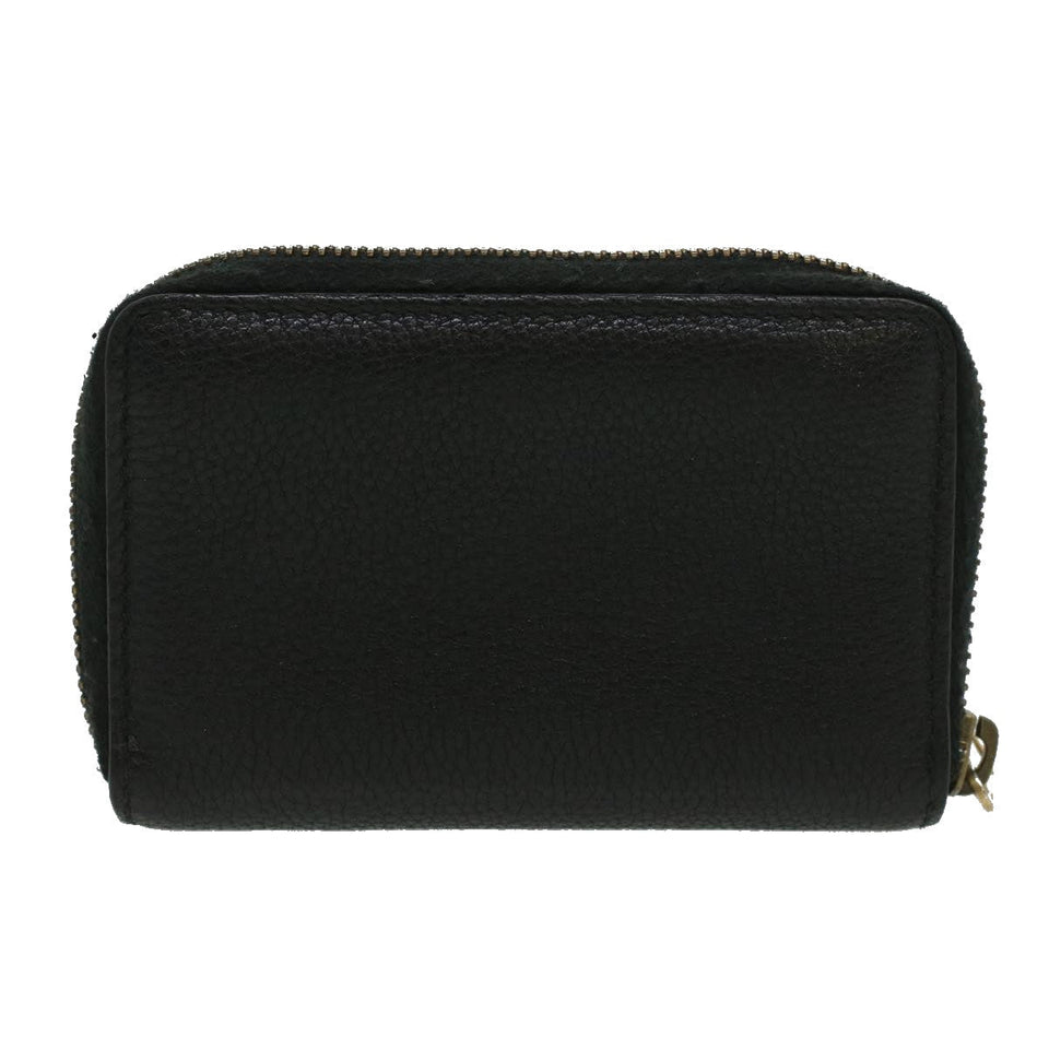 Gucci Coin Purse Leather Black th3120