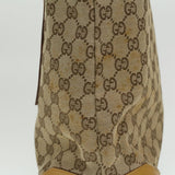 Gucci Sherry Line GG Canvas Tote Bag Beige Red Brown th3191