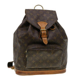 Louis Vuitton Monogram Montsouris GM Backpack LV Auth th3460