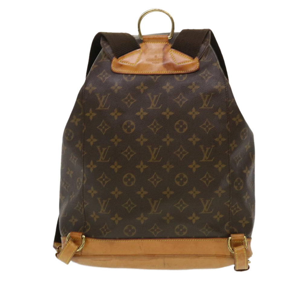 Louis Vuitton Monogram Montsouris GM Backpack LV Auth th3460