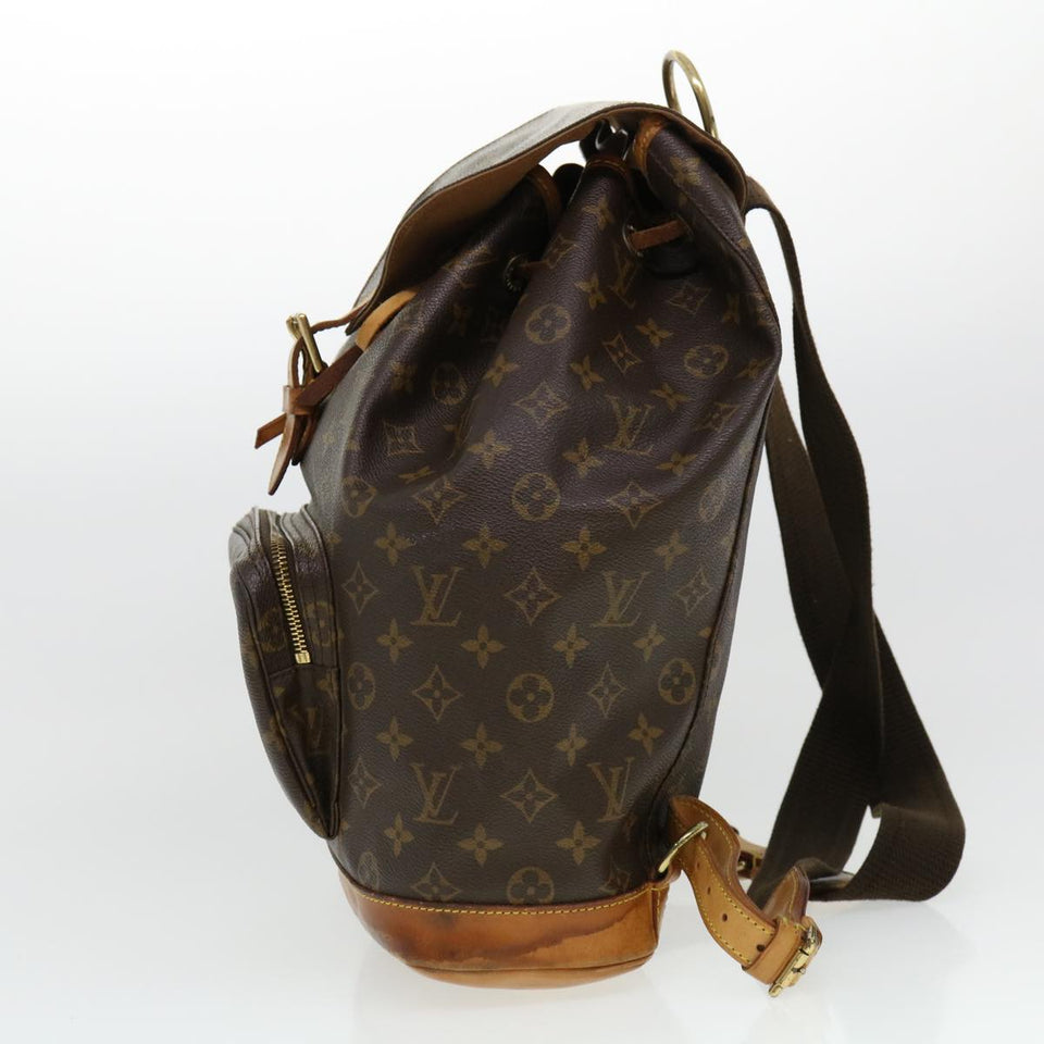 Louis Vuitton Monogram Montsouris GM Backpack LV Auth th3460
