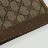 Gucci GG Canvas Web Sherry Line Clutch Bag Beige Red Green 89 01 033 th3487