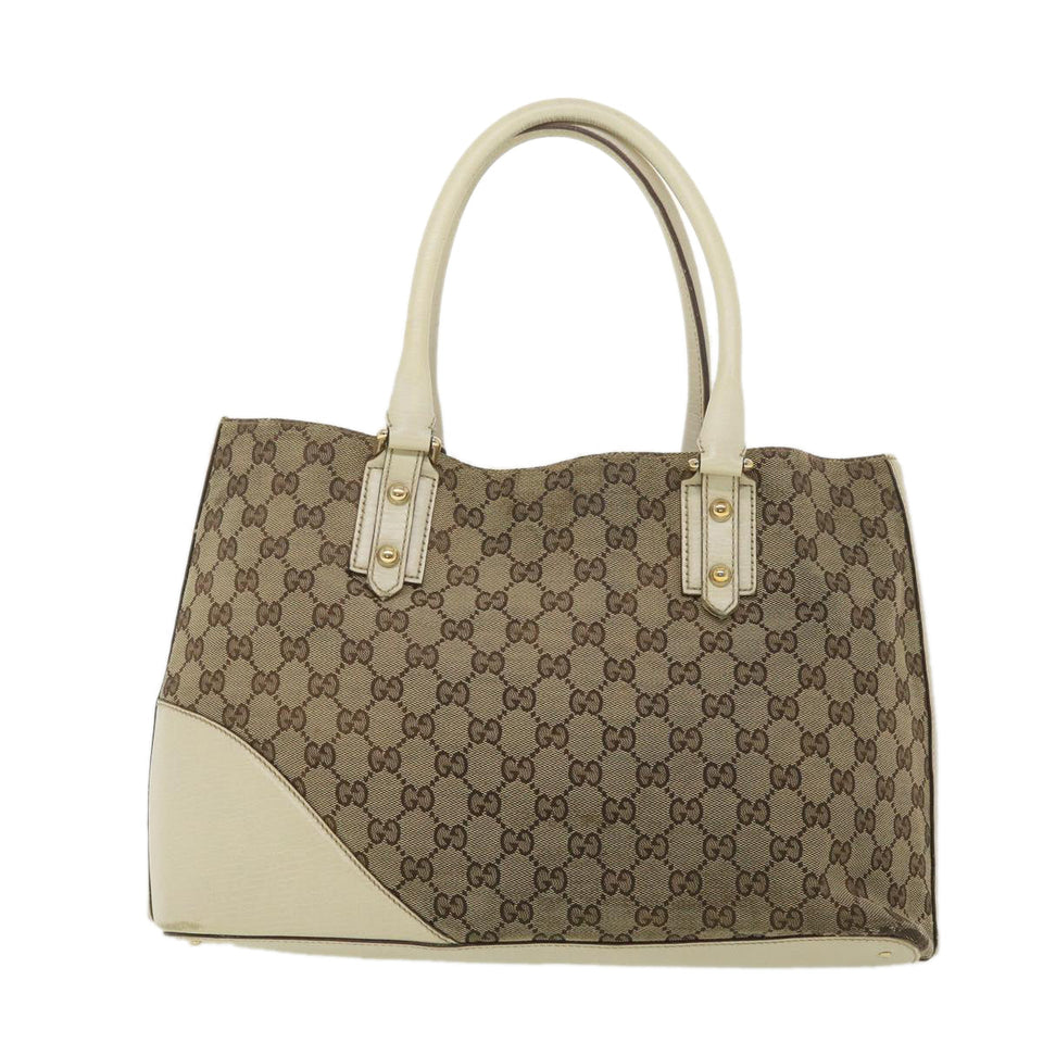 Gucci GG Canvas Sherry Line Shoulder Bag Beige 137385 th3490