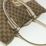Gucci GG Canvas Sherry Line Shoulder Bag Beige 137385 th3490