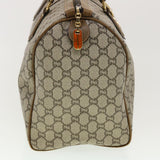 Gucci GG Plus Canvas Boston Bag PVC Leather Beige th3568