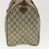 Gucci GG Plus Canvas Boston Bag PVC Leather Beige th3568