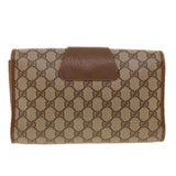Gucci GG Canvas Web Sherry Line Clutch Bag Beige Red Green 89.01.030 th3599