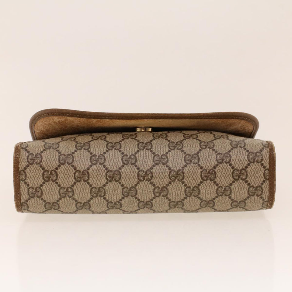 Gucci GG Canvas Web Sherry Line Clutch Bag Beige Red Green 89.01.030 th3599