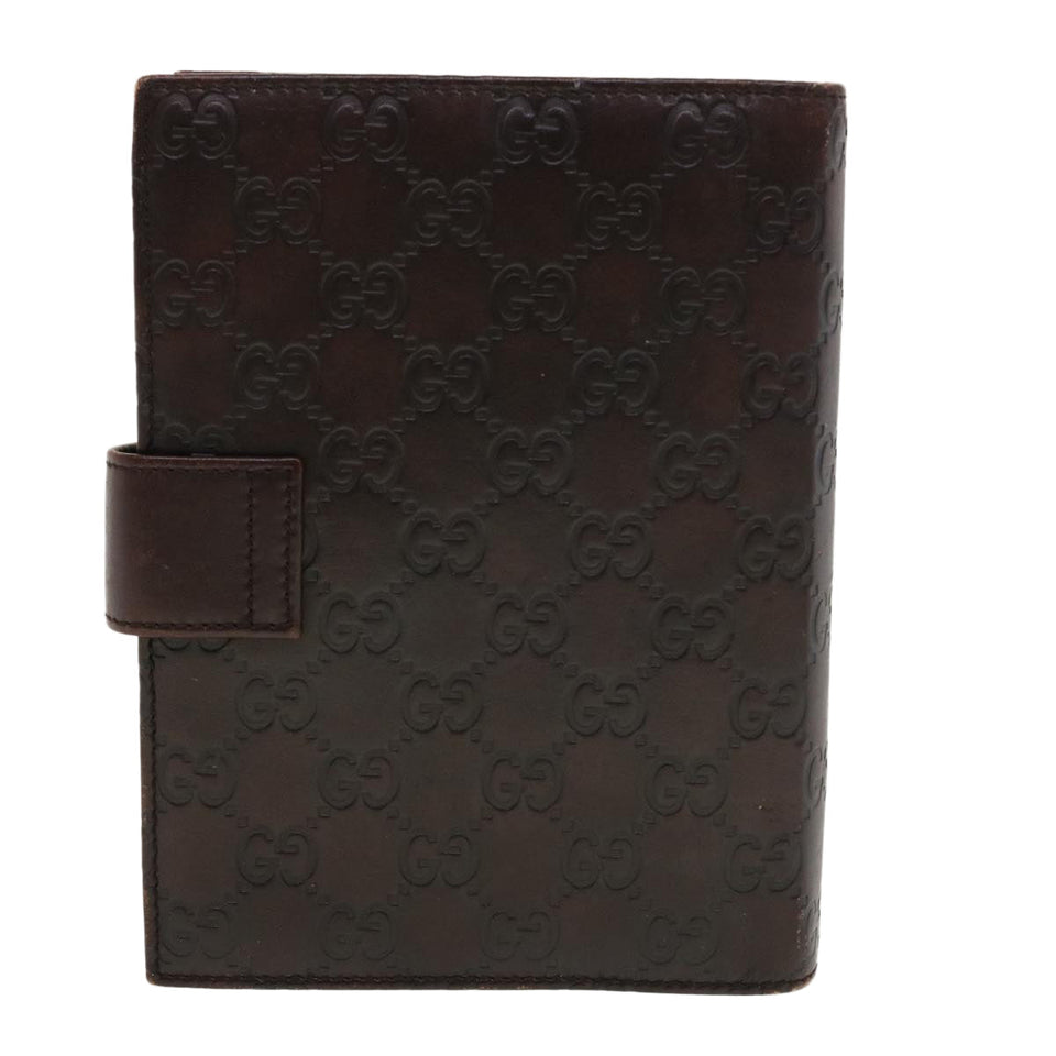 Gucci GG Canvas Guccissima Agenda MM Day Planner Cover Brown 115241 th3649