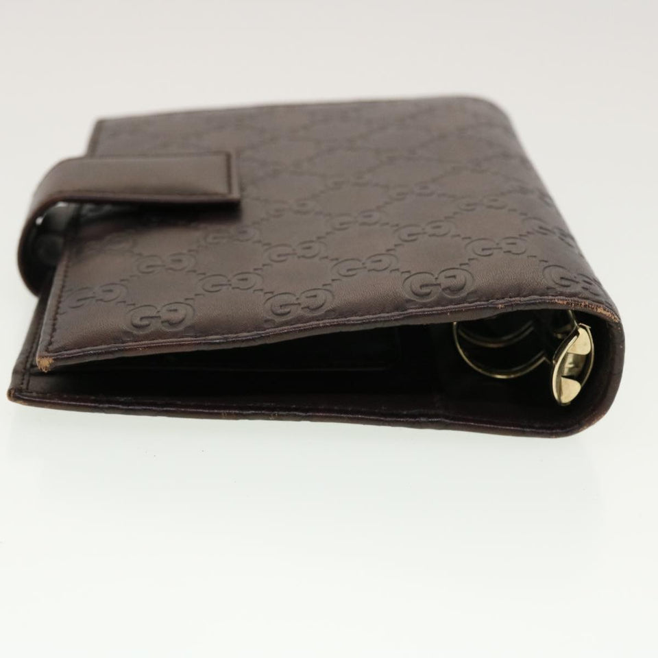 Gucci GG Canvas Guccissima Agenda MM Day Planner Cover Brown 115241 th3649
