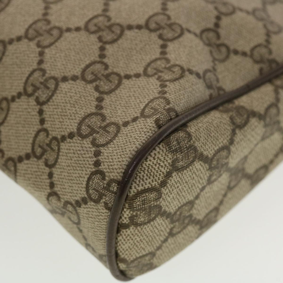 Gucci GG Canvas Web Sherry Line Clutch Bag PVC Leather Beige Red Green th3665