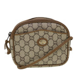 Gucci GG Plus Canvas Shoulder Bag PVC Leather Beige th3681