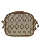 Gucci GG Plus Canvas Shoulder Bag PVC Leather Beige th3681