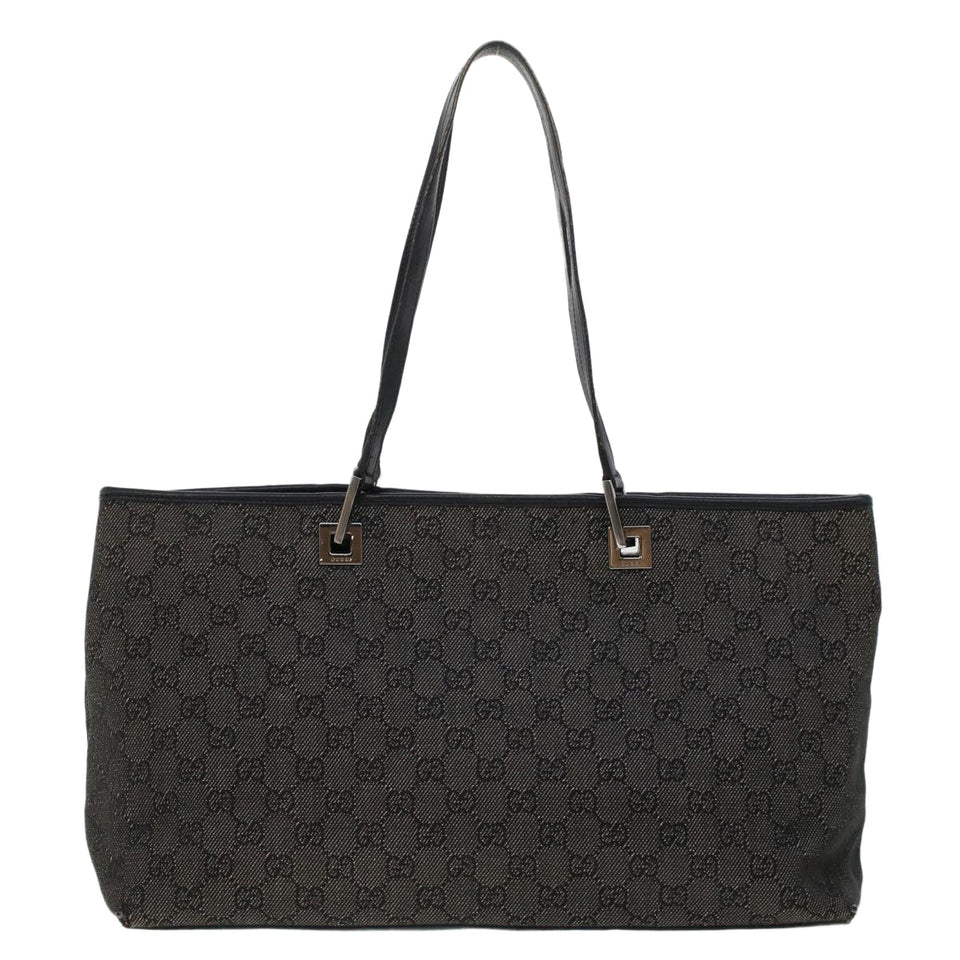 Gucci GG Canvas Tote Bag Black 36173 1705 th3729