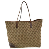 Gucci GG Canvas Tote Bag Beige 169945 th3742