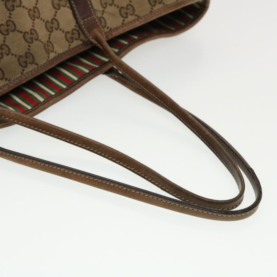Gucci GG Canvas Tote Bag Beige 169945 th3742