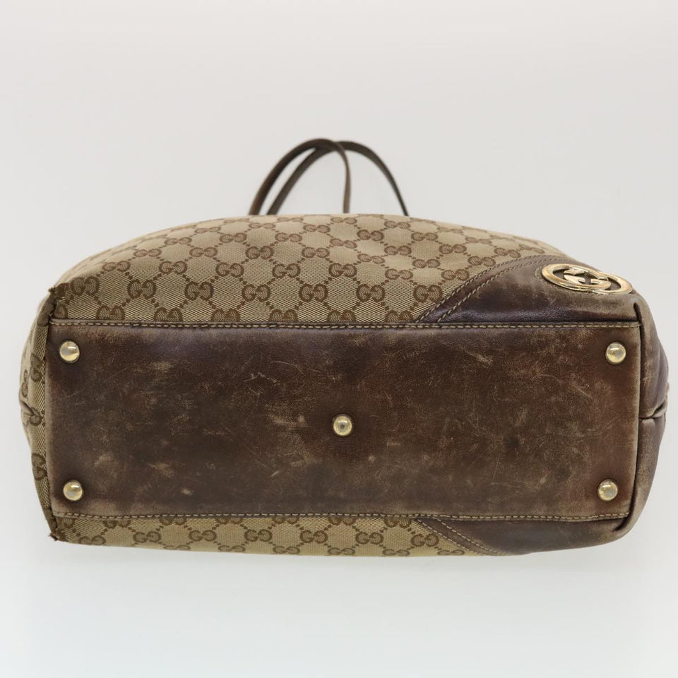 Gucci GG Canvas Tote Bag Beige 169945 th3742
