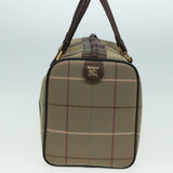 Luxury BurberrySs Nova Check Boston Bag Canvas Brown Auth th5134