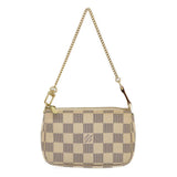 Louis Vuitton Damier Azur Mini Pochette Accessoires Pouch LV Auth Clutch