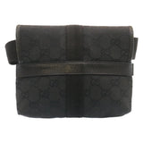 Gucci GG Canvas Waist Bag Pouch Black am1341s