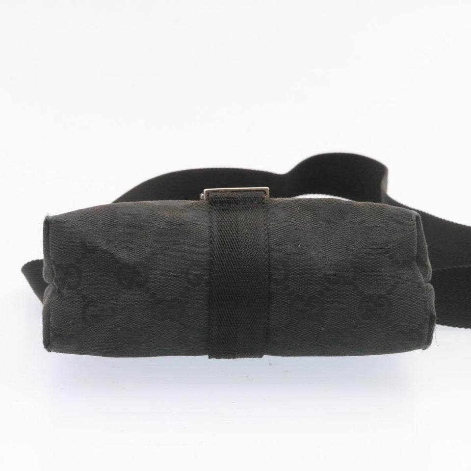 Gucci GG Canvas Waist Bag Pouch Black am1341s